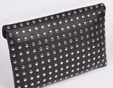 Sexy Black-Studded Clutch