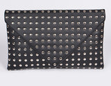 Sexy Black-Studded Clutch