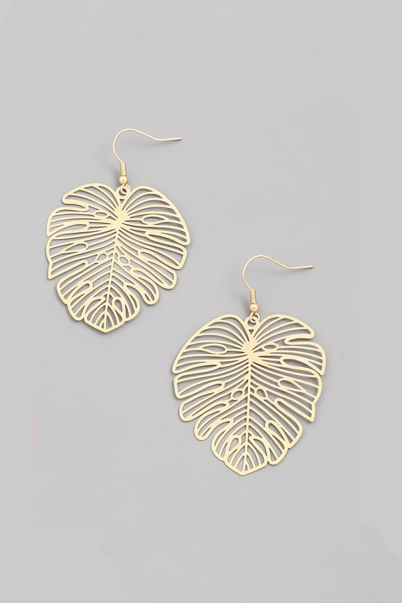 Gold Leaf Earrings