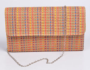 Natural Multi-Colored Clutch