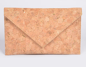 Natural Patterned Envelope Clutch